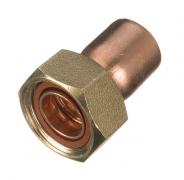 End Feed Straight Tap Connector - 15mm x 1/2in BSP